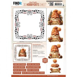 knipvel-3D - Berries Beauties - Gnomie Holidays 1 - DODOHS10011