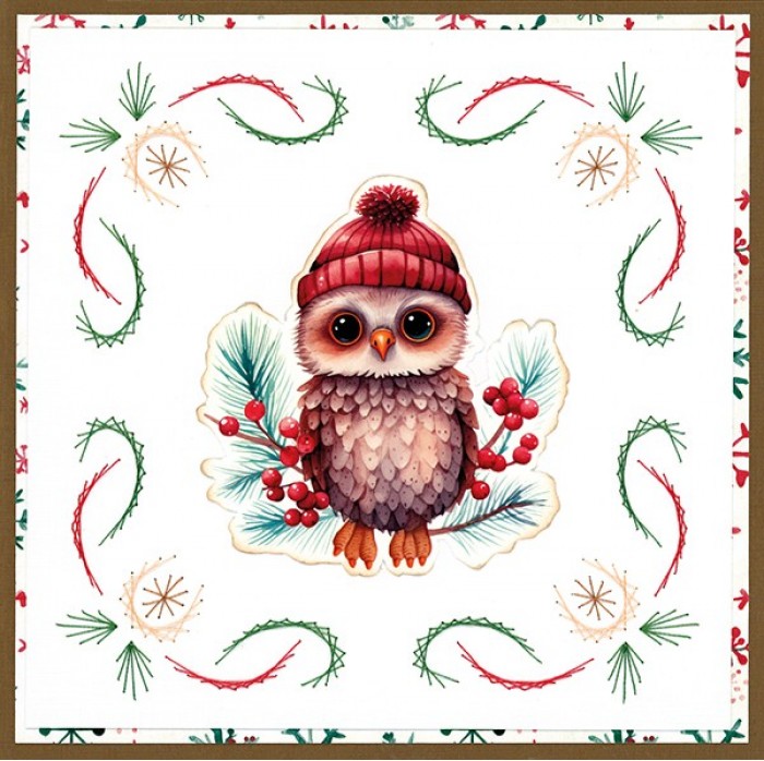 knipvel-3D- Berries Beauties - A Very Furry Christmas: Mini - CD12386 - Afbeelding 6