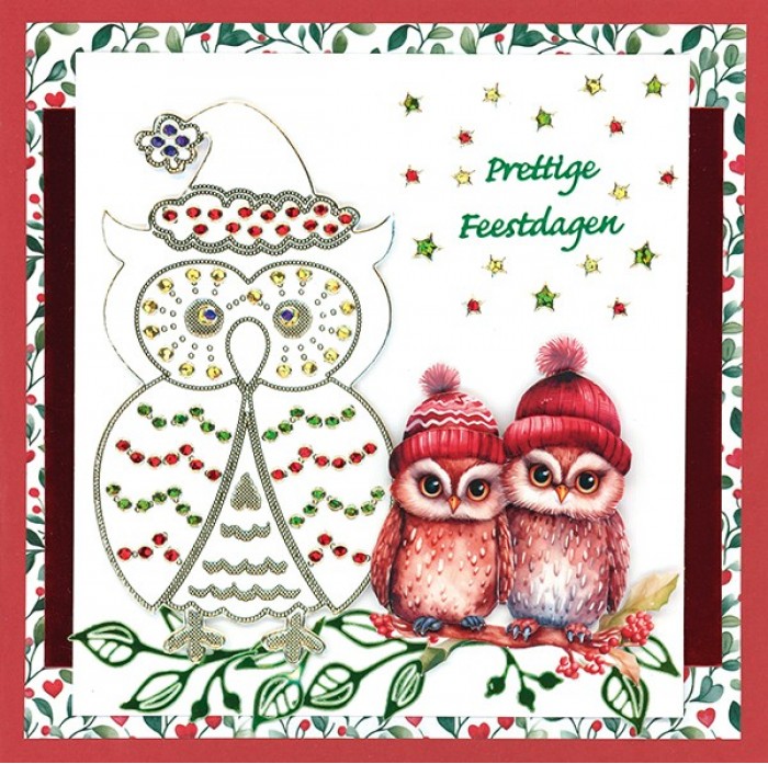 knipvel-3D- Berries Beauties - A Very Furry Christmas: Mini - CD12386 - Afbeelding 4