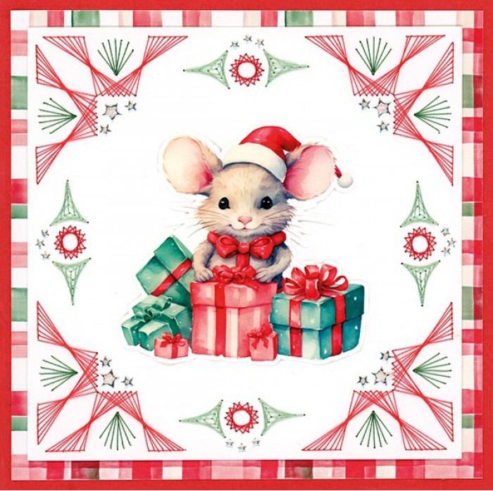knipvel-3D- Berries Beauties - A Very Furry Christmas: Mini - CD12386 - Afbeelding 2