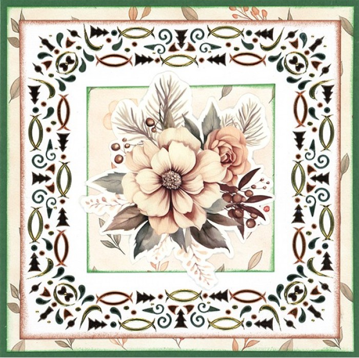 knipvel-3D - Berries Beauties - Cosy Winter: Cosy Flowers - CD12396 - Afbeelding 3