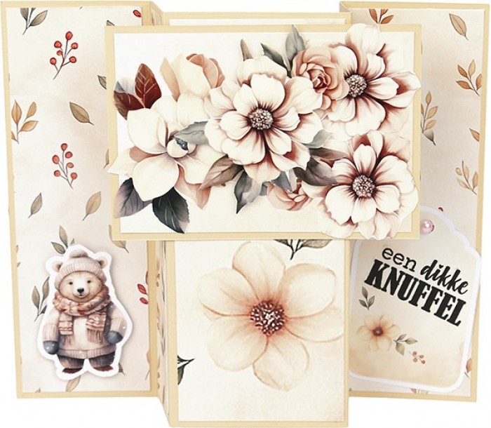 Linnen Kaartenkarton - Berries Beauties - Cosy Winter - 21 x 29,7 cm - Afbeelding 15