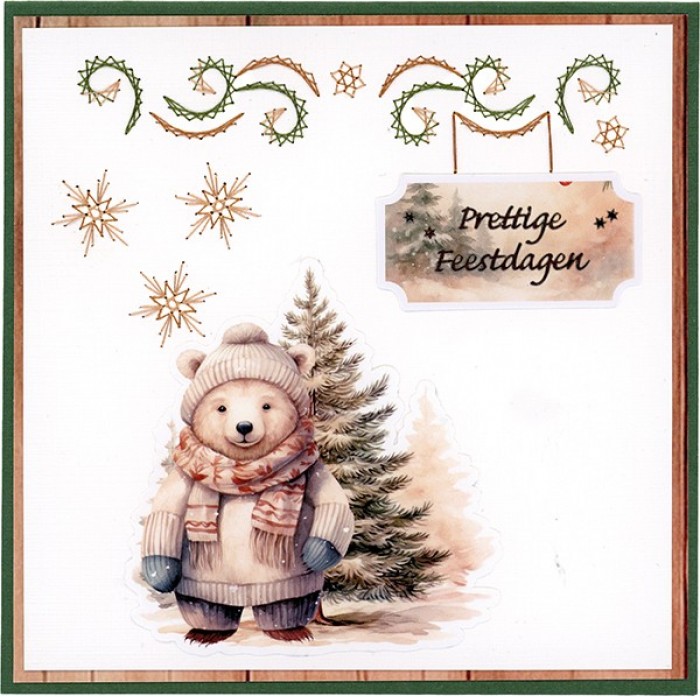 Linnen Kaartenkarton - Berries Beauties - Cosy Winter - 21 x 29,7 cm - Afbeelding 13