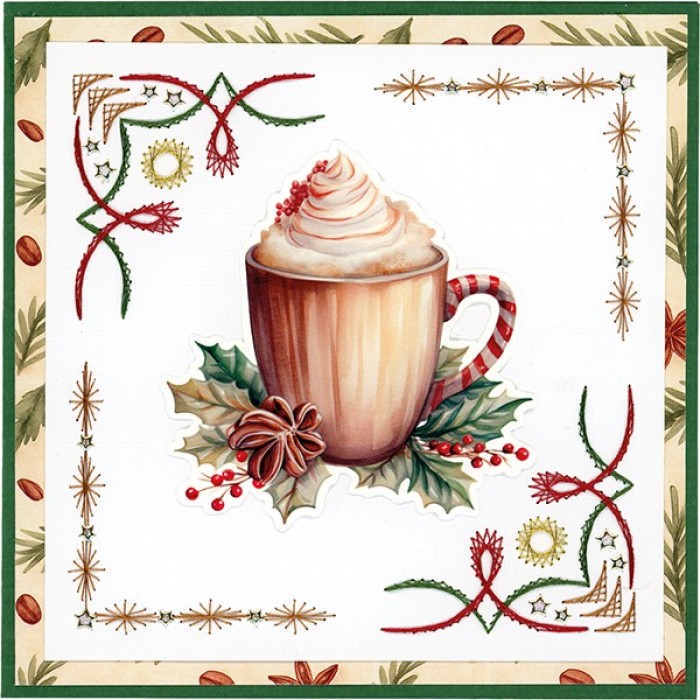 Linnen Kaartenkarton - Berries Beauties - Cosy Winter - 21 x 29,7 cm - Afbeelding 11