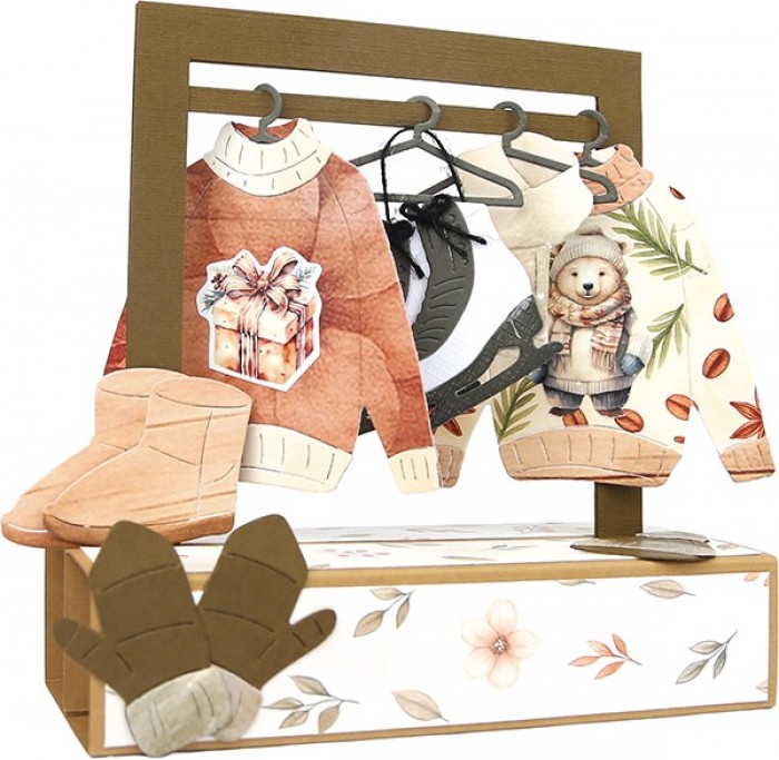 Linnen Kaartenkarton - Berries Beauties - Cosy Winter - Afbeelding 7