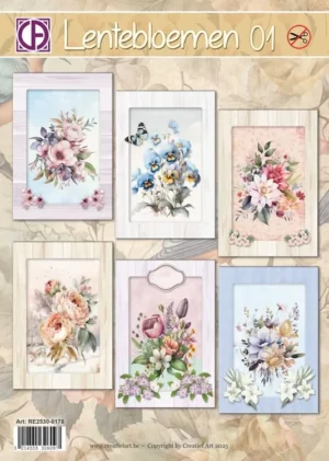 Creative Cut Outs Kaartenpakket - Lentebloemen 01