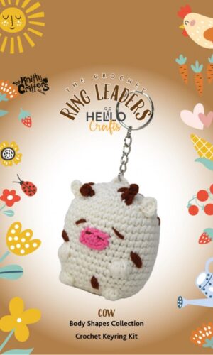The Knitty Critters sleutelhanger haakpakket - Cow