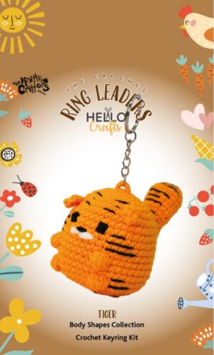 The Knitty Critters sleutelhanger haakpakket - Tiger