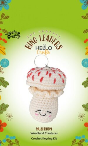 The Knitty Critters sleutelhanger haakpakket - Mushroom
