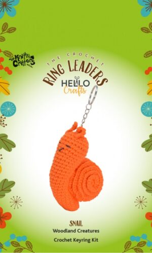 The Knitty Critters sleutelhanger haakpakket - Snail