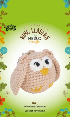 The Knitty Critters sleutelhanger haakpakket - Owl