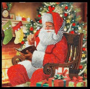 Crystal Card Kit | Diamond painting Santa's Wish
