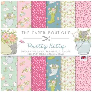 The paper boutique paperpack Pretty Kitty 8x8 Paper Pad