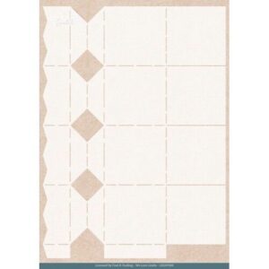 Card Deco Essentials Stencil Frosted Florals - Frosted Toffee Box (28,8 x 21 cm)