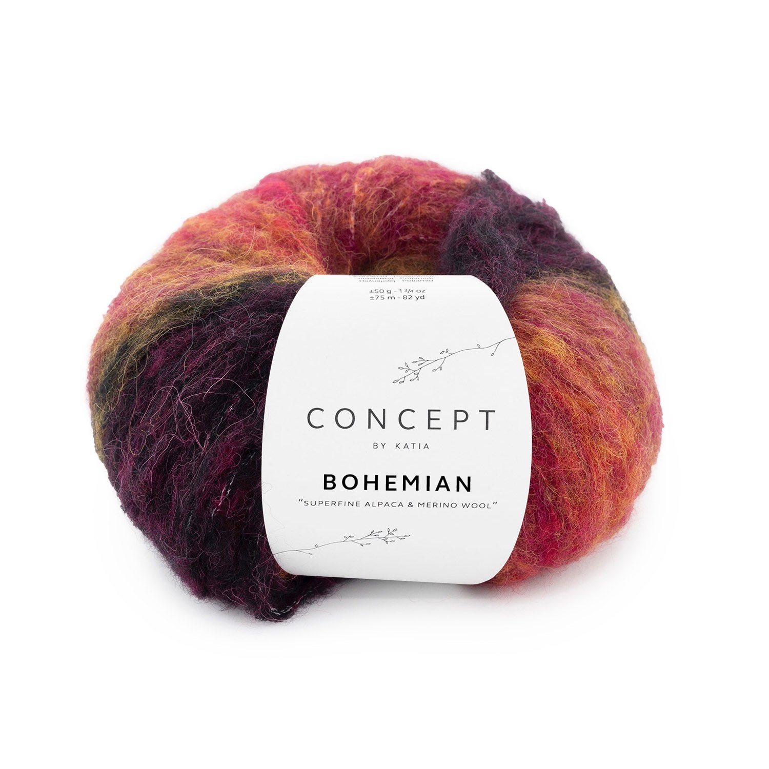 Kleur 201 Zwart-Rood-Oker