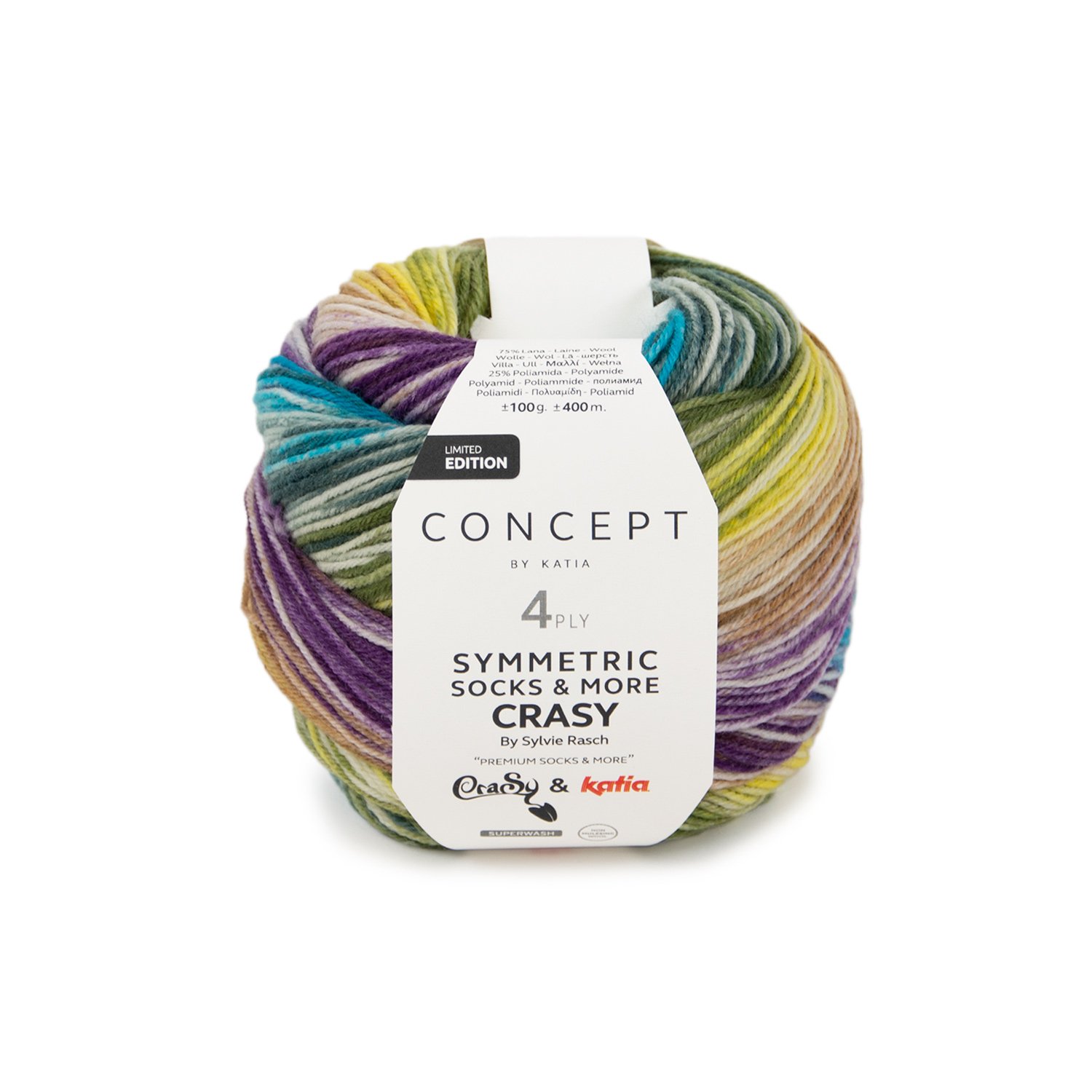 Kleur 104 Lila-Oker-Groen-Turquoise