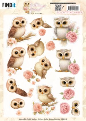 knipvel-3D - Berries Beauties - Owlways Yours: Whimsy - CD12412