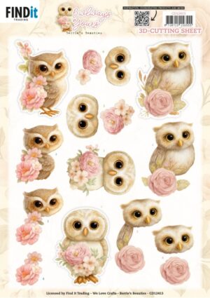 knipvel-3D - Berries Beauties - Owlways Yours: Blossom - CD12413