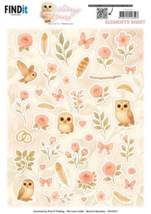 knipvel-3D - Berries Beauties - Owlways Yours: Small Elements - CD12417