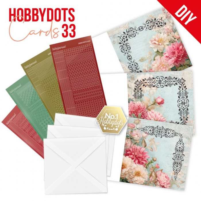 Hobbydots Cards Nr. 33 Pink Flowers