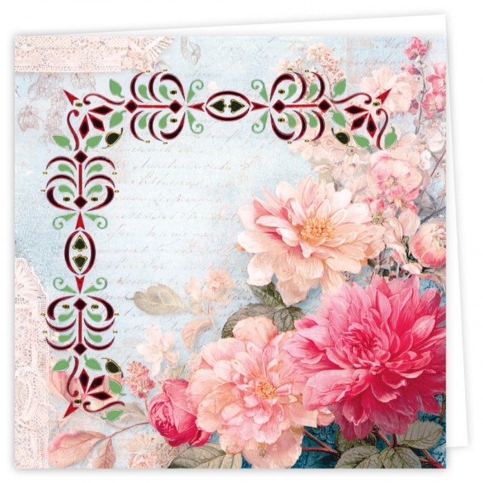 Hobbydots Cards Nr. 33 Pink Flowers - Afbeelding 4