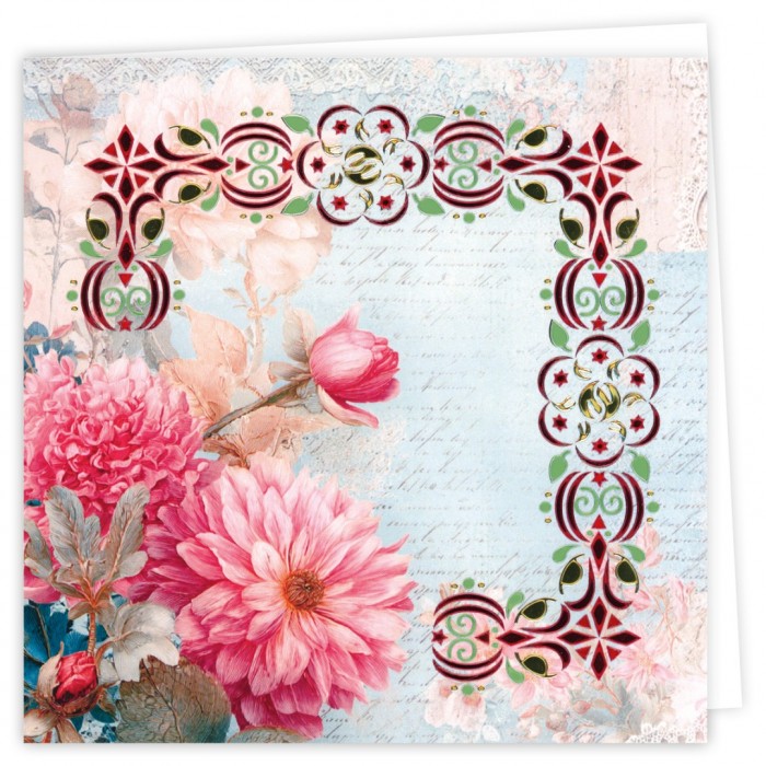 Hobbydots Cards Nr. 33 Pink Flowers - Afbeelding 3