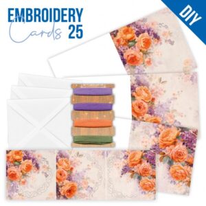 Embroidery Cards Nr. 25 Orange Roses
