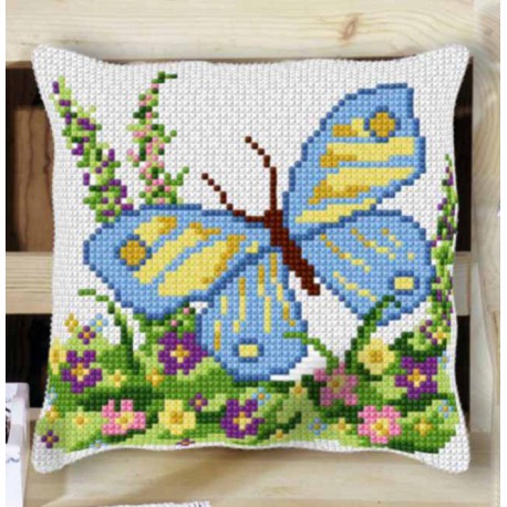 Deco-Line Kruissteekkussen Nr. 50 Vlinder