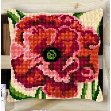 Deco-Line Kruissteekkussen Nr. 55 Bloem