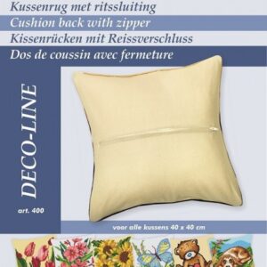 Deco-Line Kussenrug met Ritssluiting Ecru