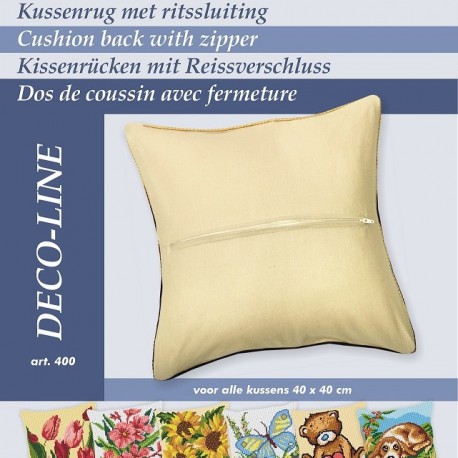 Deco-Line Kussenrug met Ritssluiting Ecru