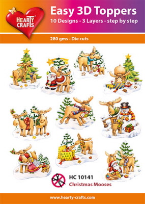 Easy 3D Toppers - Christmas Mooses - HC10141