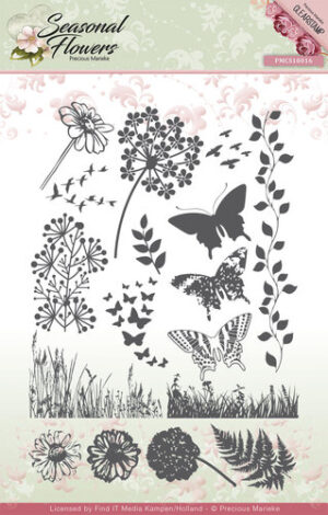 Clear Stamps - Precious Marieke - Seasonal Flowers - PMCS10016