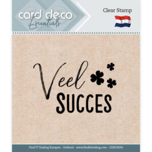 Clear Stamps - Card Deco Essentials - Veel Succes - CDECS034