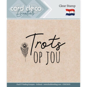 Clear Stamps - Card Deco Essentials - Trots Op Jou - CDECS035