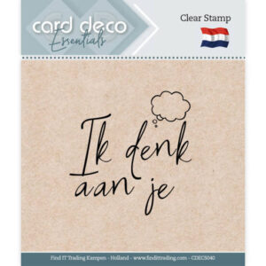 Clear Stamps - Card Deco Essentials - Ik Denk Aan Je - CDECS040