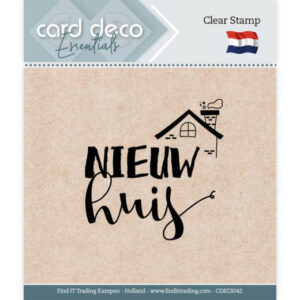 Clear Stamps - Card Deco Essentials - Nieuw Huis - CDECS042