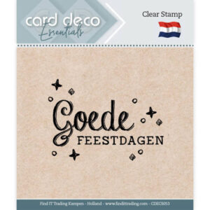Clear Stamps - Card Deco Essentials - Goede Feestdagen - CDECS053