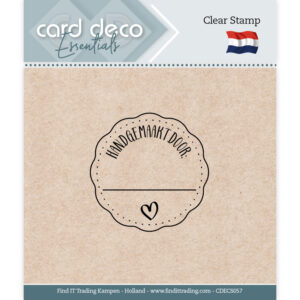 Clear Stamps - Card Deco Essentials - Handgemaakt Door - CDECS057