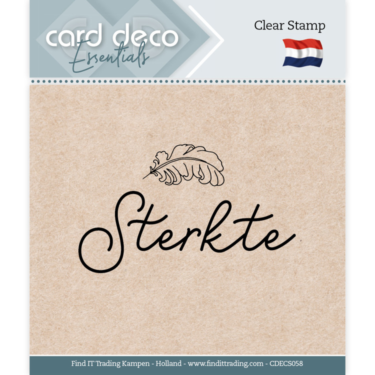 Clear Stamps - Card Deco Essentials - Sterkte - CDECS058
