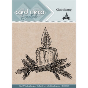 Clear Stamps - Card Deco Essentials - Christmas Candle - CDECS112