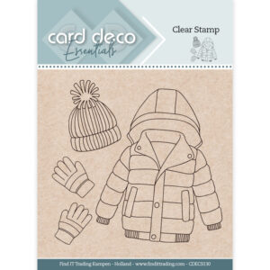 Clear Stamps - Card Deco Essentials - Snow Clothes - CDECS130