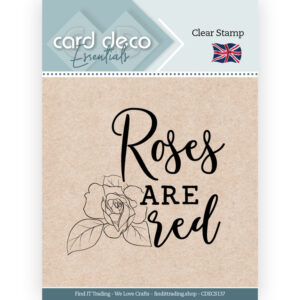 Clear Stamps - Card Deco Essentials - Roses Are Red - CDECS137