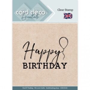 Clear Stamps - Card Deco Essentials - Happy Birthday - CDECS141