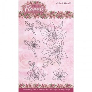 Clear Stamps - Amy Design - Pink Florals: Orchid - ADCS10079