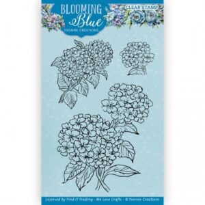 Clear Stamps - Yvonne Creations - Blooming Blue: Hydrangea - YCCS10080