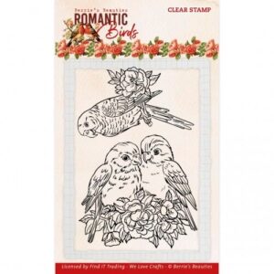 Clear Stamps - Berrie's Beauties - Romantic Birds: Parrots - BBCS10007