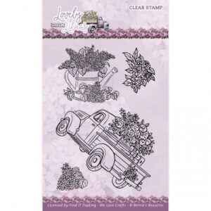 Clear Stamps - Berrie's Beauties - Lovely Lilacs: Pick-Up Truck - BBCS10009