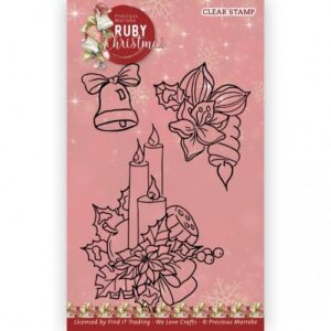 Clear Stamps - Precious Marieke - Ruby Christmas: Ruby Candles - PMCS10053