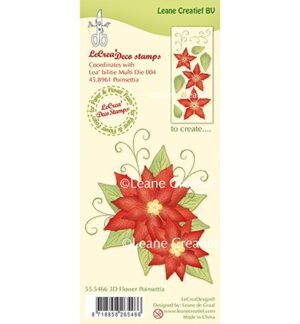 Clear Stamps - Leane Creatief - Flower Poinsettia - 55.5466
